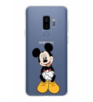 Samsung Galaxy S9 Plus Kapak Mickey Mouse Tasarımlı Şeffaf Silikon Kılıf