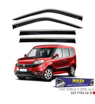 FIAT DOBLO III 2018-2024 KROMLU CAM RÜZGARLIĞI 4'lü Set Niken Marka