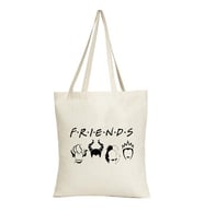 Film Konsept Friends Tasarımlı Keten Askılı Bez Çanta(,Hediye,Paketi Yapılır,Not Yazılır)