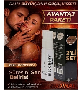Black Berry Sprey 2'li Avantaj Paketi – Uzun Süreli Performans Destekleyici (2 x 25 ml)
