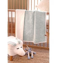 Fluffy Bebek Battaniyesi 80x100 Solid Yeşil Kundak Puset Çift Taraflı Koyun Tüyü Battaniye 100x80