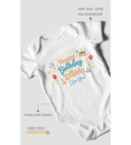 Happy birthday dad ı love you Kısa Kollu Bebek Body