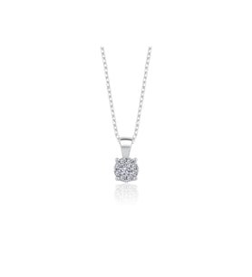 Vog 0.75 Karat Effective Diamond Koronet 925 Ayar Gümüş Kolye