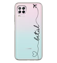 Huawei Uçaklı Kuyruk Tasarımlı Şeffaf Telefon Kılıfı