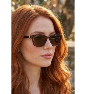 SUNSTOP Polarize Kahverengi Unisex Güneş Gözlüğü 1348 C8484 - TR90 Esnek Dayanıklı Çerçeve