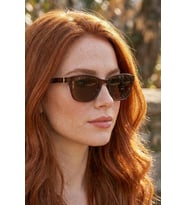 SUNSTOP Polarize Kahverengi Unisex Güneş Gözlüğü 1348 C8484 - TR90 Esnek Dayanıklı Çerçeve