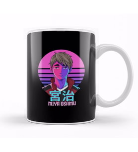 Haikyuu Miya Osamu Neon Haikyuu Anime Kupa Bardak Porselen