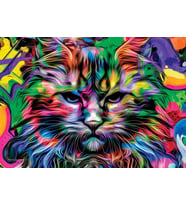 Nova Puzzle 1000 Parça Kızgın Bakışlar Puzzle - Kedi Puzzle