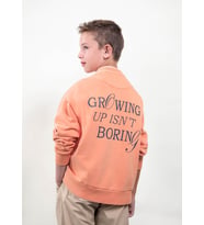 Mayoral Boston Erkek Çocuk İki İplik Sweatshirt Turuncu