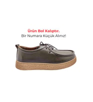 Çiğdem Kundura FerroWalk Erkek Hakiki Deri Günlük Casual Ayakkabı - FerroWalk - KAHVERENGİ - 44
