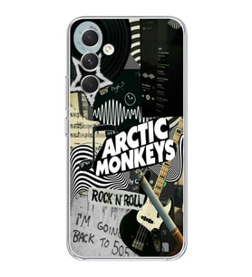 Samsung Galaxy A24 Uyumlu Arctic Monkeys Kolaj Desenli Şeffaf Telefon Kılıfı