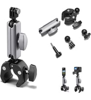 Ga96 Bisiklet ve Motosiklet için Kamera Alüminyum Gidon Tutucu Insta-360 X5 X4 X3 X2/GO 3S/GO 3/Gopro Hero 13 12 11 10 9 8/DJI Osmo Pocket 3/2/Action 5/4/3/2