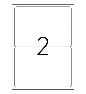 Jokey Kırtasiye 5 TABAKA A4 Laser Etiket Beyaz 199,6 x 143,5 mm 2'li