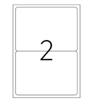 Jokey Kırtasiye 5 TABAKA A4 Laser Etiket Beyaz 199,6 x 143,5 mm 2'li