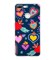 PrintiFy Huawei Honor 9 Lite ile Uyumlu 1mm Slim Fit Retro Renkler 3 Baskılı Şeffaf  Kılıf