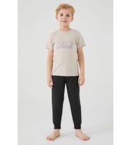 ROLY POLY RP 3039-2 ERKEK ÇOCUK PİJAMA TAKIM (Bej)