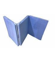 Katlanır Yer Yatağı Sünger Yatak MAVİ ÇİZGİLİ 80x180 Cm-7 CM Tek Kişilik