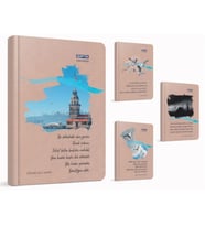 GIPTA İSTANBUL NOTLARI İPLİK DİKİŞLİ SERT KAPAK A5 120YP. ÇİZGİLİ DEFTER