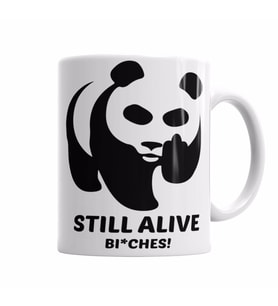 Still Alive Panda    Kupa Bardak Porselen