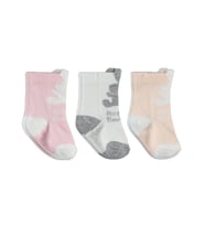 Civil Baby 3D Tavşan Kulaklı 3'lü 6- Bebek Kız Çorap Set - Standart