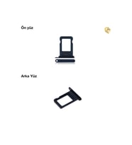 Uyumlu İphone 14 Sim İç Yuvası Çiftli Lacivert Çiftli sim yuvası ikili sim tepsisi çiftli sim aparatı dual sim çekmecesi