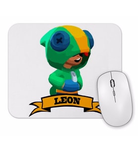 Leon Brawl Stars Mouse Pad