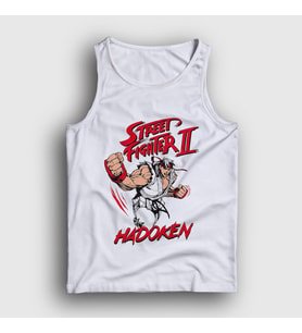 Presmono Unisex Beyaz Ryu Hadoken Street Fighter Atlet 411101tt
