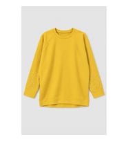Kadın Oversize Taş Detaylı Geniş Kalıp Sarı Sweatshirt