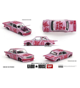 Mini GT //161 Datsun 510 Pro Street Buta V1 Model Araba (Pembe)