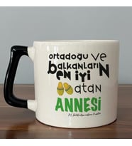Ortadoğu ve Balkanları  En iyi Baskılı Siyah Kulplu D Kupa