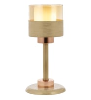 AVONNI ML-60193-1KRM Krem Boyalı Masa Lambası E27 Metal Cam 16cm