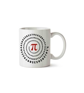 Pi Sayısı 3 Porselen Kupa Bardak