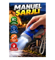Manuel Şarjlı 3 LED El Feneri – Pilsiz Acil Durum Aydınlatması
