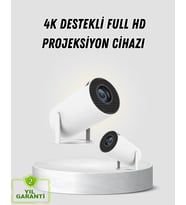 Full Hd 4k Destekli Akıllı Projeksiyon - 130 İnç Ekran, Uzun Ömürlü Ampul Ve Çoklu Giriş