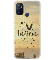 Kılıfland One Plus Nord N10 Kılıf Desenli Silikon Resimli Kapak Belive in Yourself Kılıf 1316