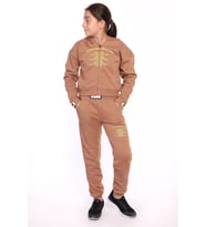 Toontoy Kız Çocuk Baskılı İçi Pamuklu Eşofman Takımı (Füme)