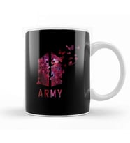 Bts Wings Logo With Destructive Butterfly Red Galaxy Army Kpop Kupa Bardak Porselen