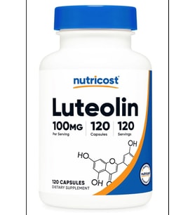 Nutricost, Luteolin, 100 mg, 120 Capsul.Tr Tek Yetkili SATICISI OZELSPORCUGIDALARI'DIR (Renksiz)