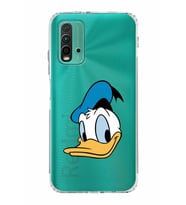 Xiaomi Redmi 9T  Kamera Korumalı Kapak Donald Duck Tasarımlı Şeffaf  Kılıf