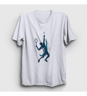 Presmono Unisex Beyaz Serve Servis Spor Tennis Tenis T-Shirt 339091tt