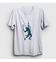Presmono Unisex Beyaz Serve Servis Spor Tennis Tenis T-Shirt 339091tt