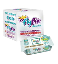 FLYFİX SENSİTİVE ISLAK HAVLU 100 ADET X 12 PAKET