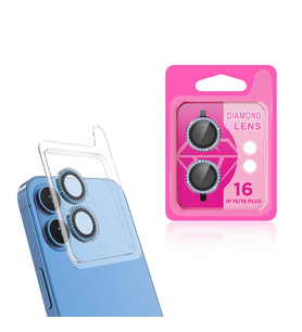 Apple iPhone 16 Plus Uyumlu Zore CL-06 Kamera Lens Koruyucu (Açık Mavi)