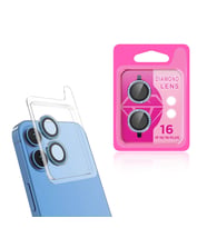 Apple iPhone 16 Plus Uyumlu Zore CL-06 Kamera Lens Koruyucu (Açık Mavi)