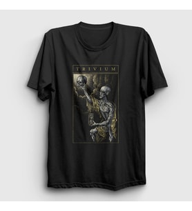Presmono Unisex Siyah Glasshour Trivium T-Shirt 178691tt