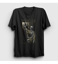 Presmono Unisex Siyah Glasshour Trivium T-Shirt 178691tt