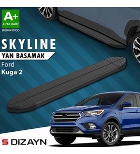S-Dizayn Ford Kuga 2 Skyline Siyah Yan Basamak 183 Cm 2013-2019 A+ Kalite