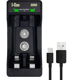 Batteries G200 2'li Pil Şarj Aleti Type-C Girişli, Aa/Aaa / 9V Akıllı Hızlı Pil Şarj Cihazı