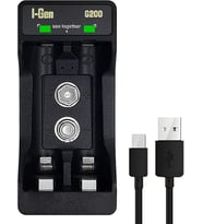 Batteries G200 2'li Pil Şarj Aleti Type-C Girişli, Aa/Aaa / 9V Akıllı Hızlı Pil Şarj Cihazı