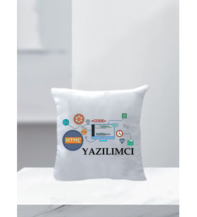 Özel Tasarım Yazılımcı Çift Taraflı Yastık